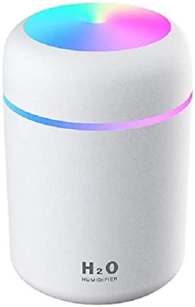 Photo 1 of Colorful Cool Mini Humidifier, USB Personal Desktop Humidifier for Bedroom,Office Room, Car,etc. Auto Shut-Off, 2 Mist Modes, Super Quiet. (White)
