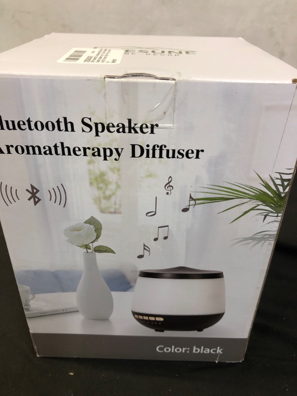 Photo 2 of 300ml Essential Oil Diffuser with Bluetooth Speaker, Remote Control, 6 Timers, 8 Colors Light, Auto-Off for Home Office