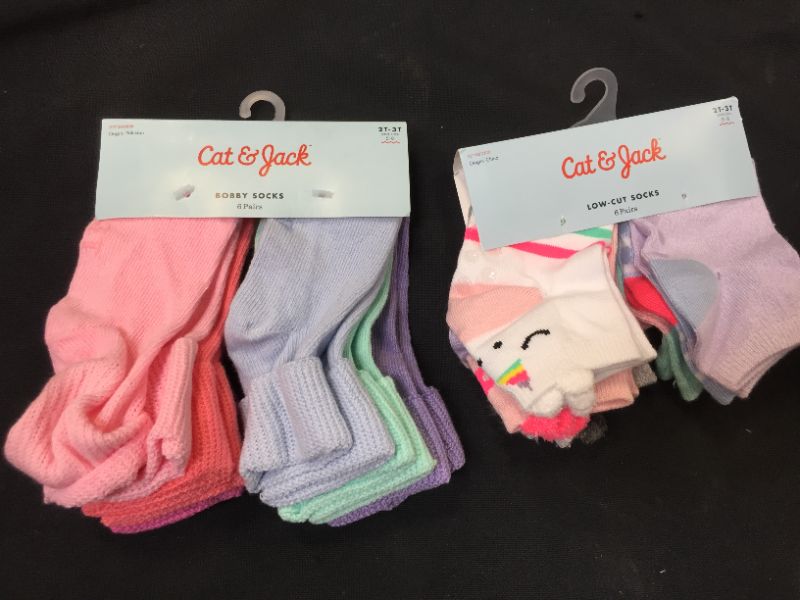 Photo 1 of CAT & JACK TODDLER SOCKS SIZE 2T-3T