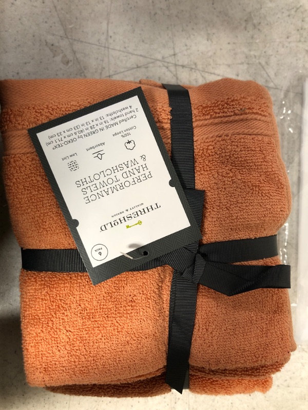 Photo 2 of 6pc Performance Bath Towel Set Coral - Threshold