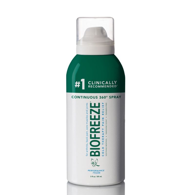 Photo 1 of Biofreeze Cold Therapy Pain Relief Spray - 3 Fl Oz EXP 12/2023