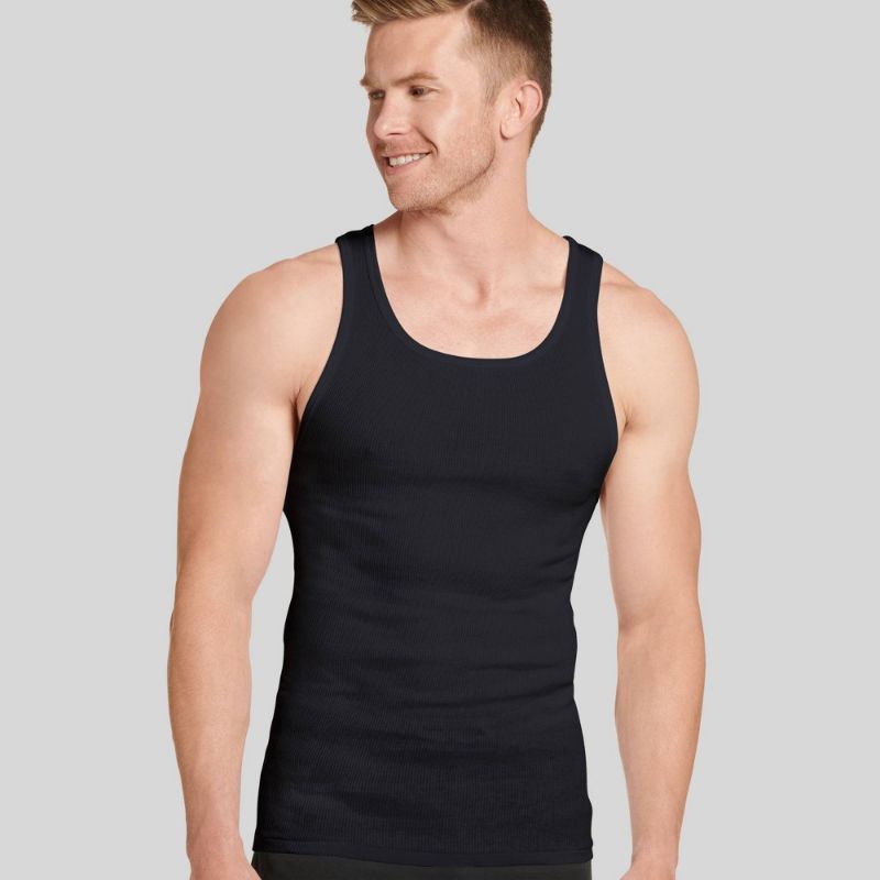 Photo 1 of Jockey Generation™ En's Stay New Cotton Tank 3pk - /Gray, black ,SIZE M, OPEN PK 