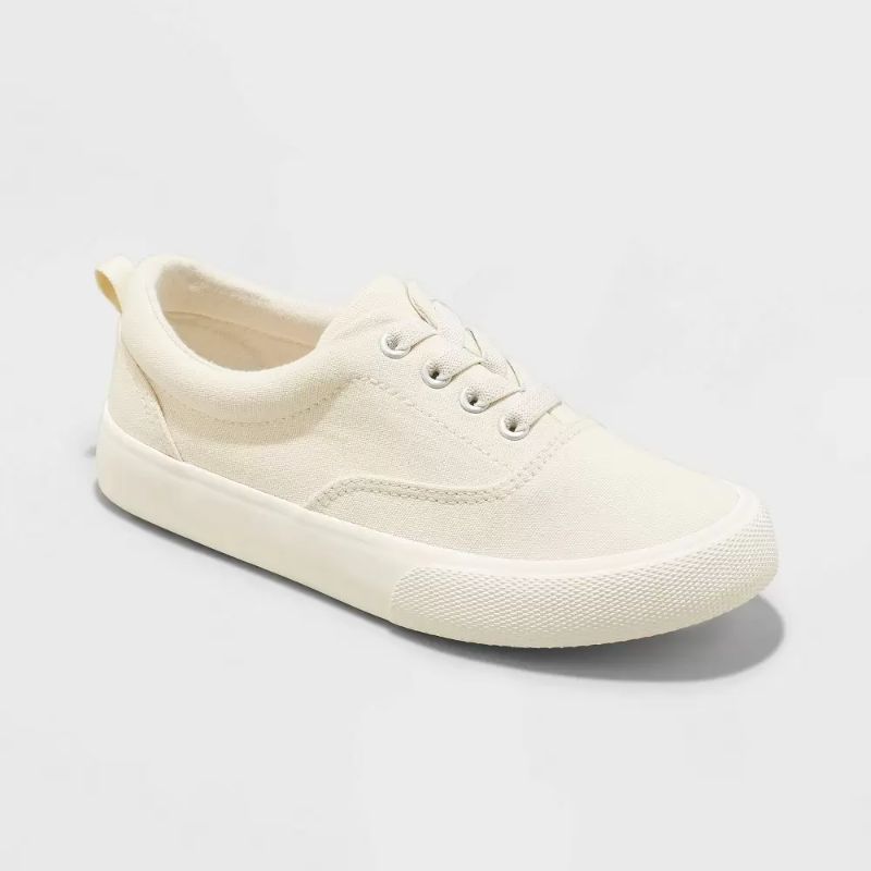 Photo 1 of Boys' Tyler Slip-On Sneakers - Cat & Jack White SIZE  1
