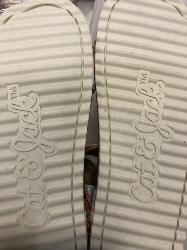 Photo 1 of Girls' Val Footbed Sandals - Cat & Jack Tan SIZE 13
