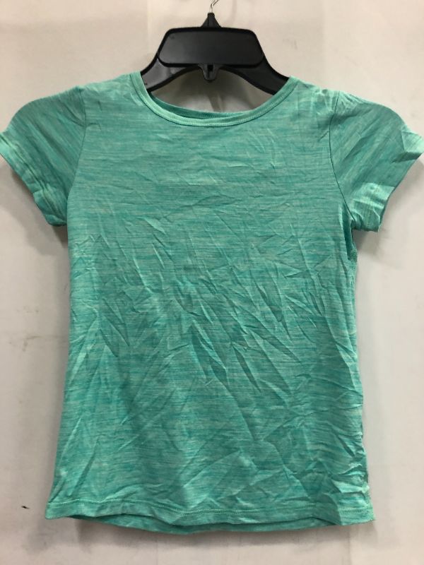 Photo 3 of Girls' Short Sleeve Twist-Back Studio T-Shirt - All in Motion Green XS 4/5
