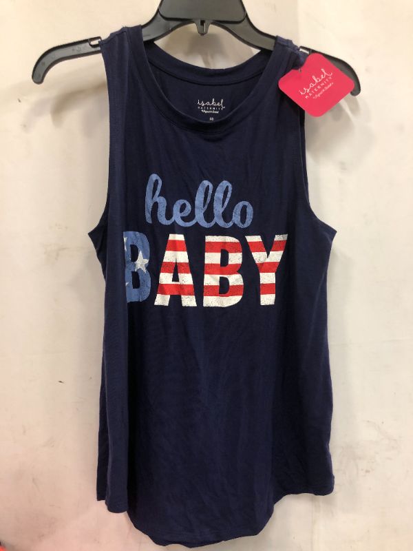 Photo 2 of Americana Hello Baby Graphic Maternity Tank Top - Isabel Maternity by Ingrid & Isabel™ XS
