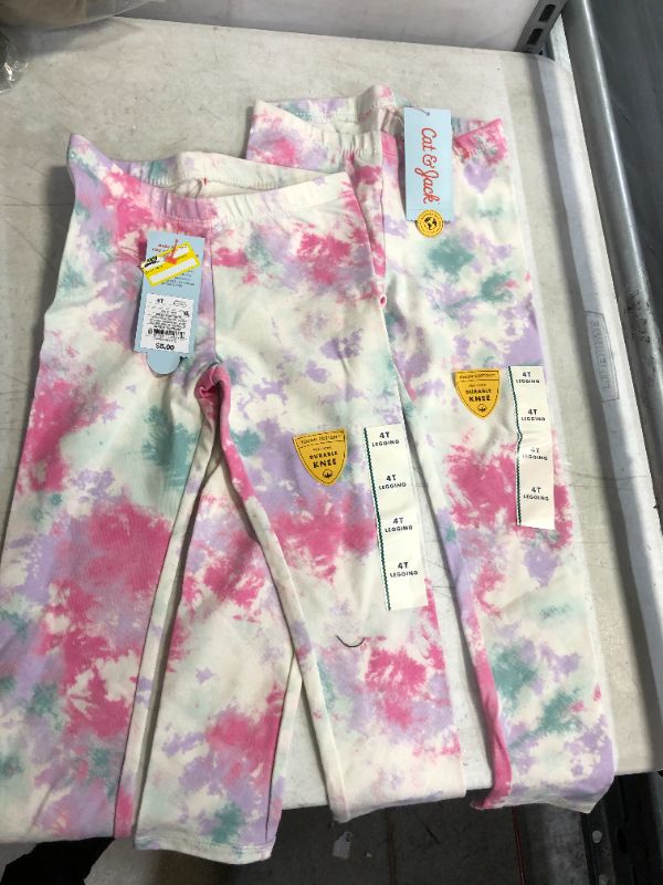 Photo 2 of 2 PCK Toddler Girls' Tie-Dye Leggings - Cat & Jack™   4T
