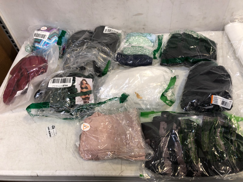 Photo 1 of BAG LOT, ASSORTED RANDOM MISC. USED CLOTHING BUNDLE, VARIOUS SIZES AND COLORS, SOLD AS IS