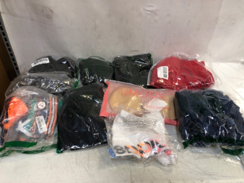 Photo 1 of BAG LOT, ASSORTED RANDOM MISC. USED CLOTHING BUNDLE, VARIOUS SIZES AND COLORS, SOLD AS IS