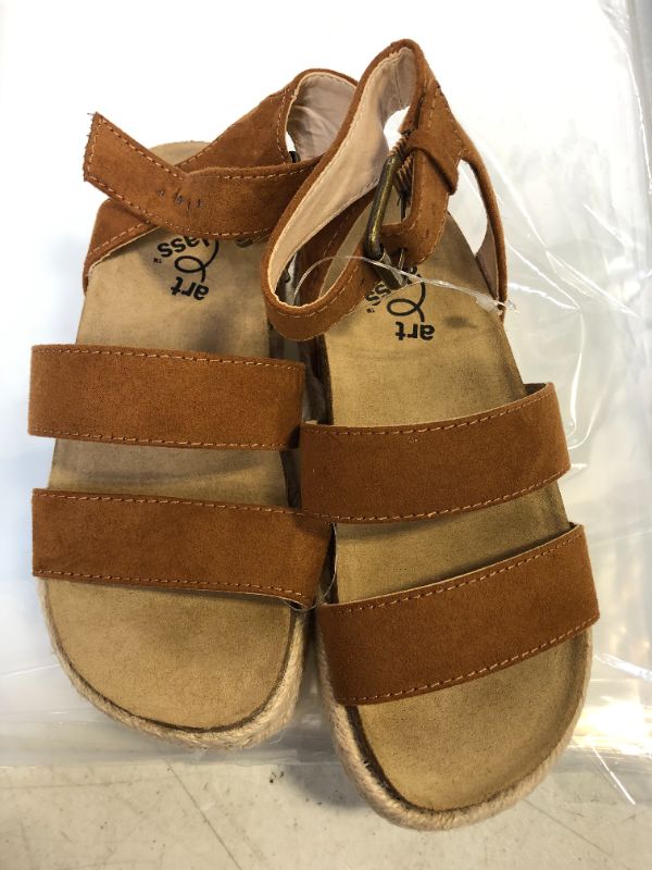 Photo 2 of Girls' Agatha Footbed Sandals GIRLS' SIZE 4