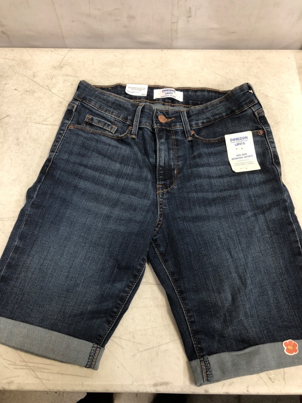 Photo 2 of DENIZEN from Levi's Women's Mid-Rise Bermuda Jean Shorts -   4 / 27W
