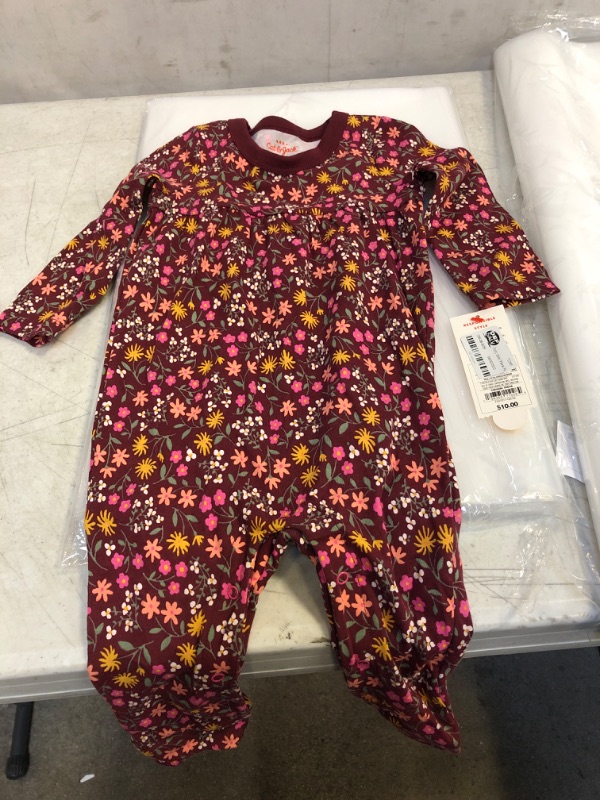 Photo 2 of Baby Girls' Floral Long Sleeve Romper BABY GIRLS' SIZE 12M