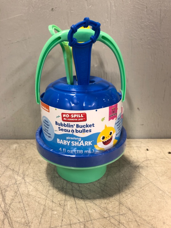 Photo 1 of Baby Shark No-Spill Bubble Bucket
