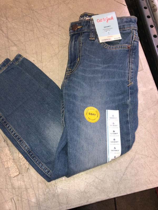 Photo 2 of Boys' Stretch Skinny Fit Jeans - Cat & Jack™, SIZE 6
