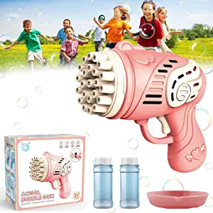 Photo 1 of 23 Hole Bubble Machine for Kids, 2022 New Toy Gift Bubble Gun,Handheld Bubble Maker for Kids,Bubble Blower Machine Toys,Boys Girls Outdoor Indoor Toys Summer Beach Toys (D)----factory sealed
