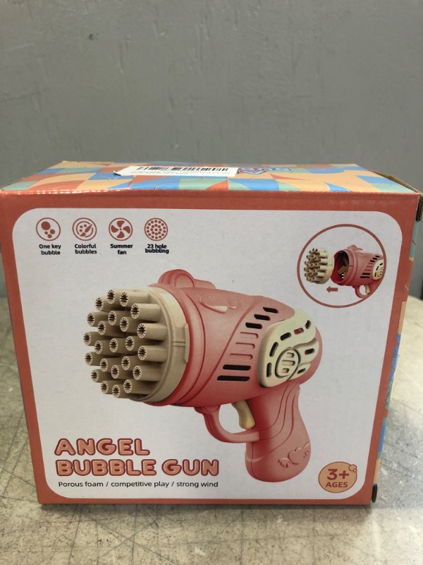 Photo 1 of 23 Hole Bubble Machine for Kids, 2022 New Toy Gift Bubble Gun,Handheld Bubble Maker for Kids,Bubble Blower Machine Toys,Boys Girls Outdoor Indoor Toys Summer Beach Toys (D)----factory sealed
