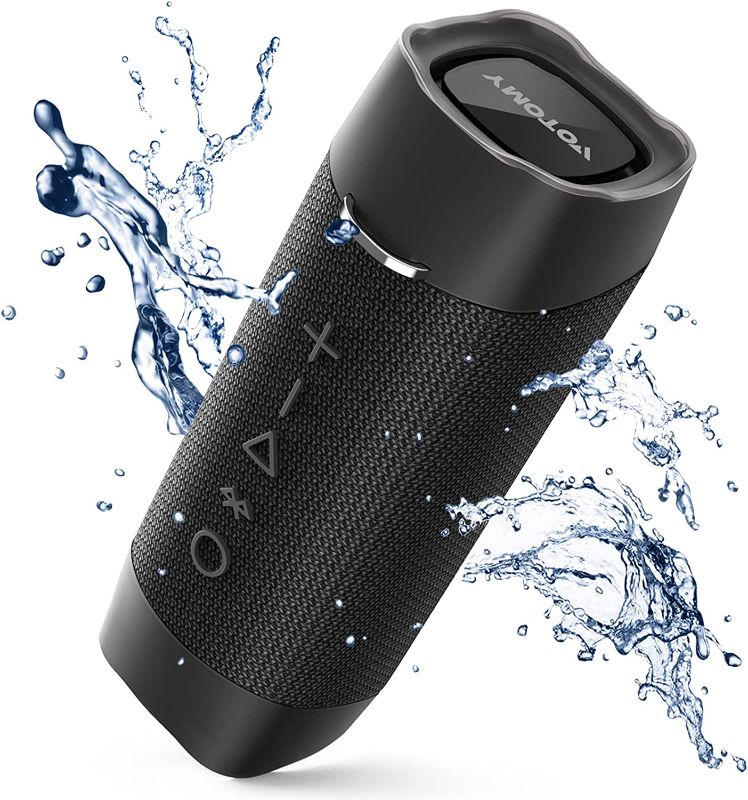 Photo 1 of Bluetooth Speaker, Votomy Portable Wireless Speaker Built-in Mic with 360°HD Surround Sound, IPX7 Waterproof,12H Playtime,5.0 Bluetooth, Outdoor Speaker for Home/Travel/Party
