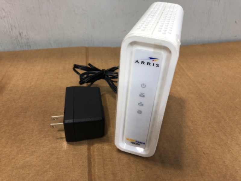 Photo 4 of ARRIS SURFboard SB8200 DOCSIS 3.1 Cable Modem | Approved for Comcast Xfinity, Cox, Charter Spectrum, & more | Two 1 Gbps Ports | 1 Gbps Max Internet Speeds | 4 OFDM Channels | 2 Year Warranty
