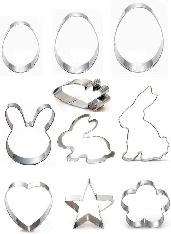 Photo 1 of Faruxue 10Pcs Stainless Steel Cookie Cutters,
