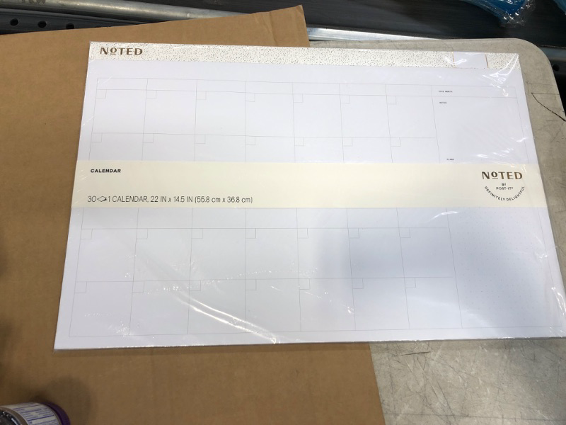 Photo 2 of  Undated Post-it Desk Calendar Pad Calendar has 30 Sheets/Pad White Dimensions (Overall): 22 Inches (L), 22.0 Inches (W)
 
 
