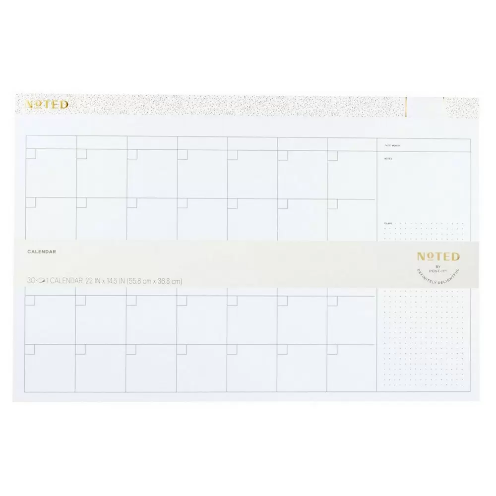 Photo 1 of  Undated Post-it Desk Calendar Pad Calendar has 30 Sheets/Pad White Dimensions (Overall): 22 Inches (L), 22.0 Inches (W)
 
 
