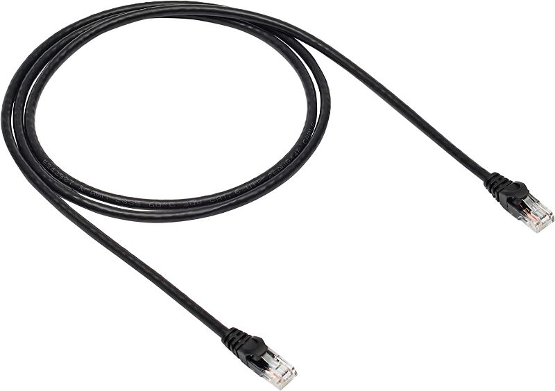 Photo 1 of 2 pcs---Amazon Basics RJ45 Cat-6 Gigabit Ethernet Patch Internet Cable - 5 Foot 2 pck
