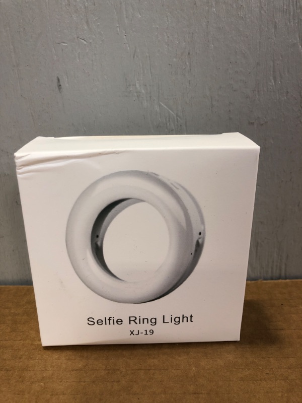 Photo 2 of Mini 3.5 inches Selfie Light Ring Lights XJ-19  LED Circle Mini Light, Rechargeable 3 Light Tones 