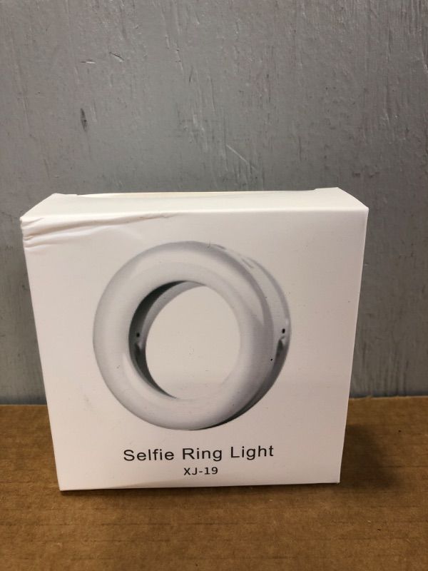 Photo 2 of Selfie Light Ring Lights XJ-19  LED Circle Mini Light, Rechargeable 3 Light Tones 