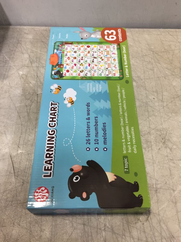 Photo 1 of Interactive Alphabet Wall Chart with Talking ABC,Music Poster,Word Spelling,123 Counting Puzzle Game,Electronic Preschool Educational Learning Toys for Toddler,Kids,Baby Boy Girl Classroom Activities
