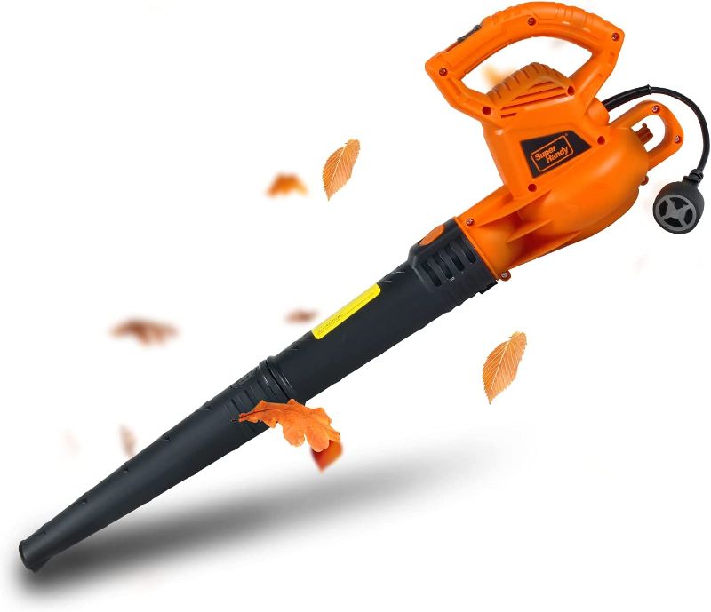 Photo 1 of SuperHandy Leaf Blower Debris Duster Electric 120V 7-Amp Corded 115 (MAX) MPH 2 Stage Variable Speed Lightweight for Yard, Landscaping, Lawn and Garden
