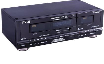 Photo 1 of Pyle Pro PT649D Rackmountable Dual Cassette Player
