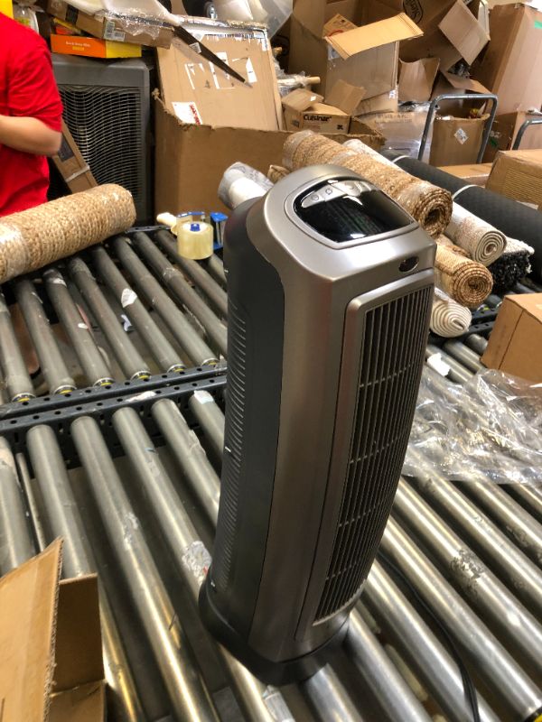 Photo 4 of Lasko 1500W Digital Ceramic Space Heater with Remote, 755320, Silver