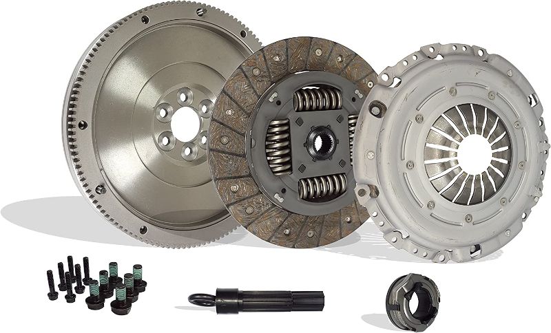 Photo 1 of Clutch Kit Compatible With TT Golf Beetle Jetta Gls Glx Gti Tdi Base Gl Sportline Sport 1998-2006 1.8L l4 GAS DOHC 1.9L L4 DIESEL SOHC Turbocharged (FWD; 5 speed only; 17-059SMF)
