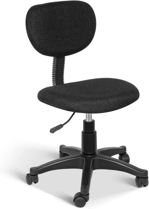 Photo 1 of YSSOA Office Ergonomic Mesh Computer Chair with Wheels & Arms, Black with Lumbar Support
