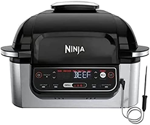 Photo 1 of Ninja Foodi 5-in-1 Indoor Grill with Integrated Smart Probe, 3.9 L (4 qt.) Air Fryer---cleaning needed 
