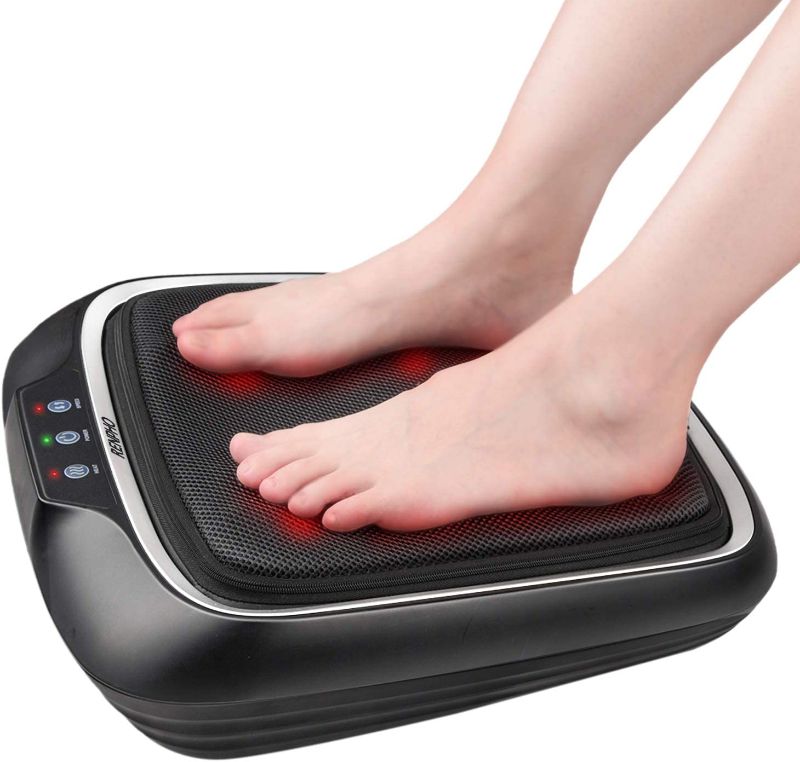 Photo 1 of RENPHO Foot Massager with Heat, Shiatsu Electric Foot Massager, Deep Kneading Feet, Calf & Back Massager, Feet Warmer for Muscle Pain Relief, Plantar Fasciitis, with Washable Mesh, Home and Office Use
