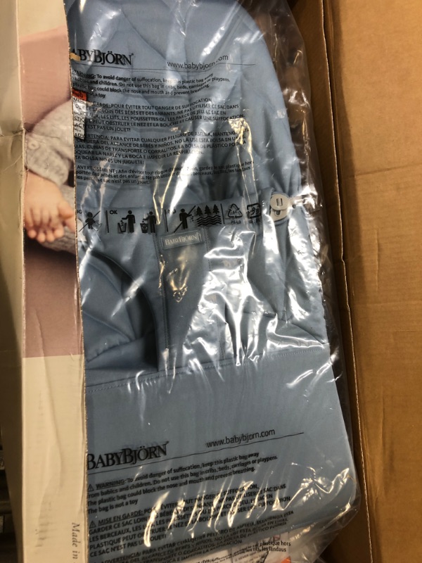 Photo 1 of Babybjorn Cotton Bouncer Bliss, Sand Grey