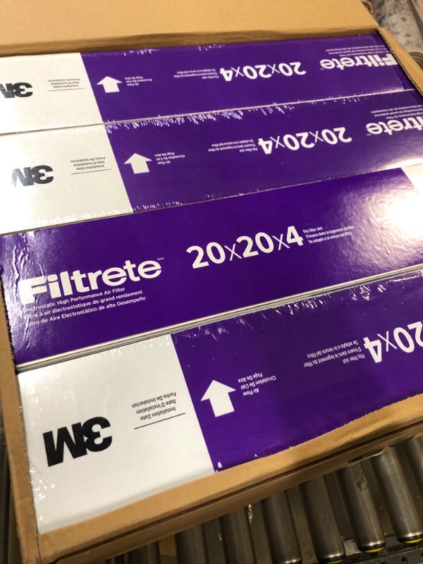Photo 1 of 3M Filtrete 1550 Allergen Reduction Filter, 20" x 20" x 4"