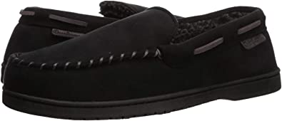 Photo 1 of Dearfoams Men's Keaton Memory Foam Moccasin with Wide Widths Slipper
