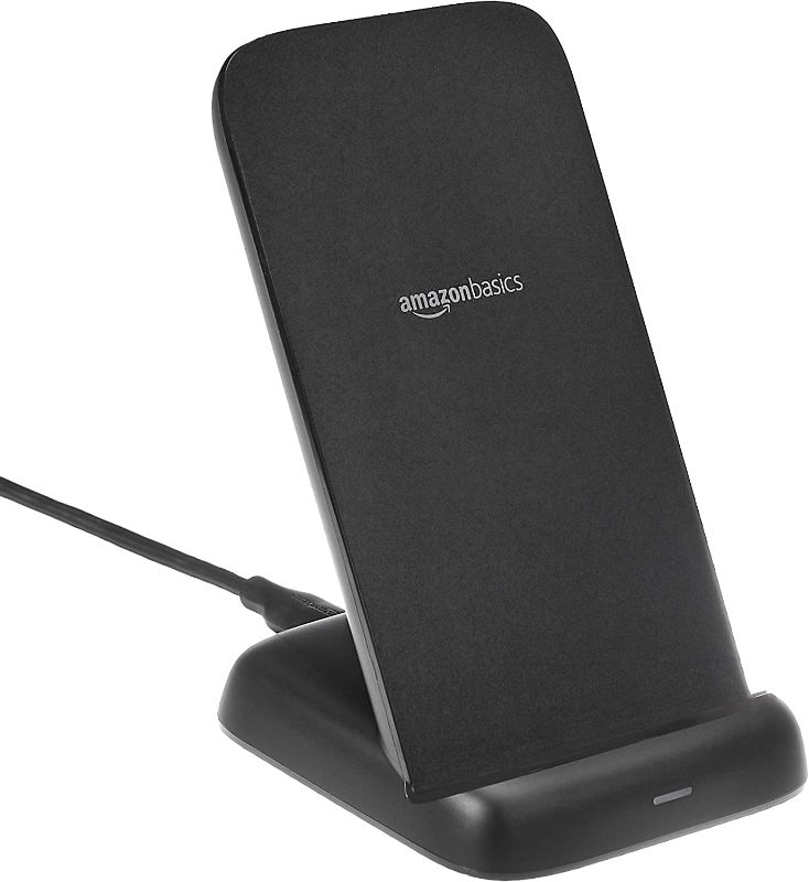 Photo 1 of Amazon Basics 10W Qi Certified Wireless Charging Stand (No AC Adapter)
