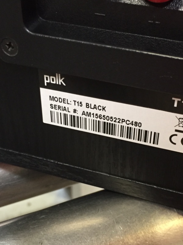 Photo 4 of Polk Audio T15 Bookshelf Speakers Pair Black