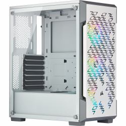 Photo 1 of CC-9011174-WW 220T ICUE RGB Airflow Tempered Glass Mid-Tower Smart Case, White
