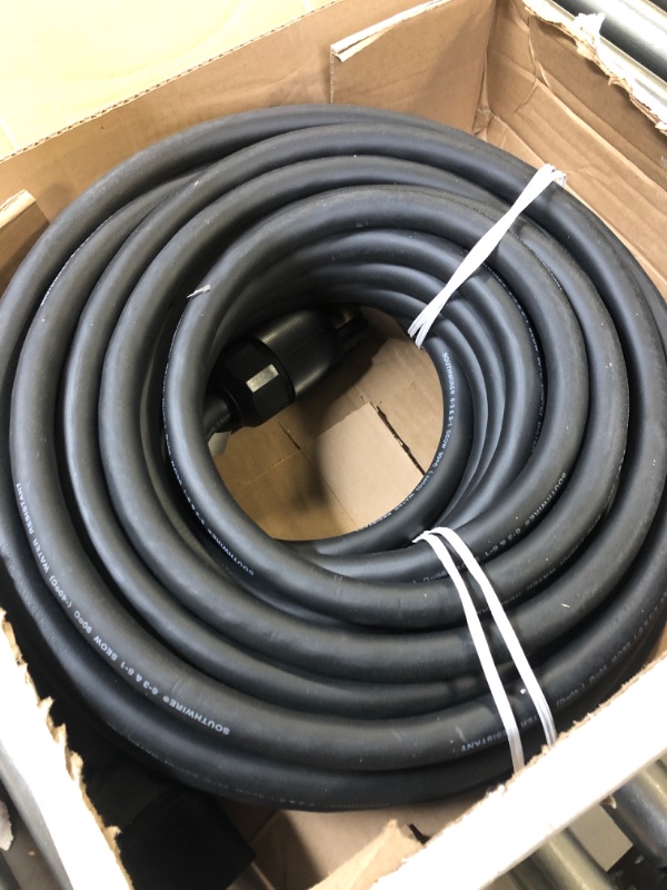 Photo 1 of 100 ft. 6/3 and 8/1 SEOW 50-Amp (California Standard) Power Distribution Heavy-Duty Twist-Lock Generator Extension Cord