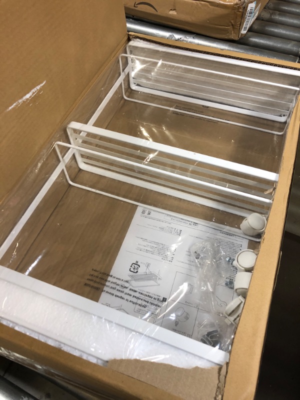 Photo 2 of Yamazaki Home Kitchen Storage Portable Organizer Shelves | Steel | Rolling Carts, One Size, White
