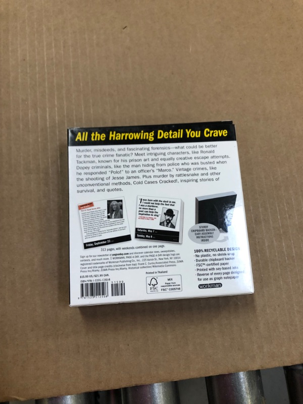 Photo 3 of A Year of True Crime Page-A-Day Calendar 2022: A Year of Murders, Misleads, and Fascinating Forensics Calendar – Day to Day Calendar, November 2, 2021
