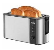 Photo 1 of IKICH Toaster 2 Long Slot, Toaster 4 Slice Stainless Steel, Warming Rack, 6 Brow---FACTORY SEALED 
