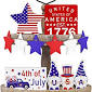Photo 1 of 5 PCS 4th of July Tiered Tray Decor 