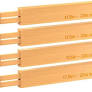 Photo 1 of Adjustable Bamboo Drawer Dividers Organizers 