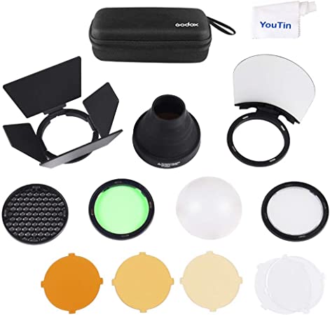 Photo 1 of Godox AK-R1 Accessories Kit for Godox H200R Ring Flash Head Godox AD200 / AD200Pro / Godox V1 Round Head Flash Accessories wth Magnetic Port Easy to Use