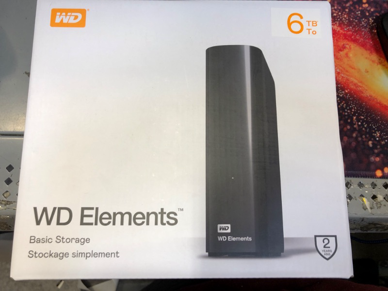 Photo 2 of  WD Elements Desktop Hard Drive 6TB  -- FACTORY SEALED --